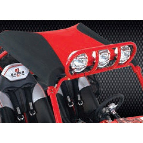 KORONIS 875-201-82 Bimini Top, Black/reD-Rzr 800/900 2 Seat Models