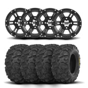ITP SS212 12" Matte Black Wheels And Blackwater Evolution Tires [26x11-12]