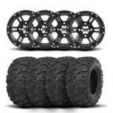 Llantas ITP SS212 de 12" en negro mate y neumáticos Blackwater Evolution [26x11-12]