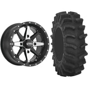 Set of 2 Mounted Wheel and Tire Kit Wheel: 14x7 5+2 4/110 Tire: 28x10-14 8 Ply