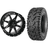 Set of 2 Mounted Wheel and Tire Kit Wheel: 14x7 5+2 4/110 Tire: 28x10-14 6 Ply