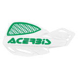 Acerbis White/Green Uniko Vented Handguards - 2072671050