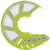Acerbis Flo Yellow/White X-Brake Vented Disc Cover - 2449494310