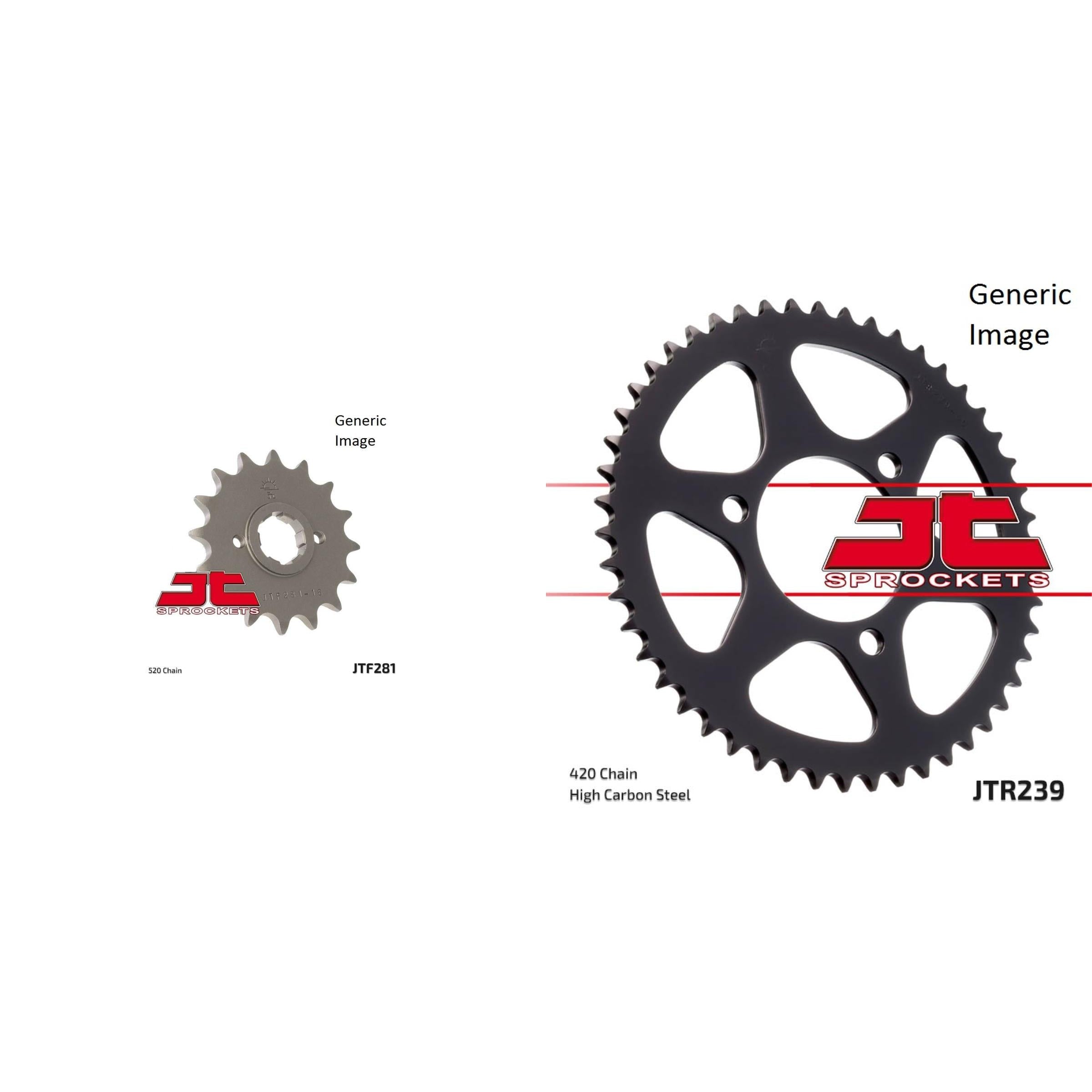 Front and Rear Steel Sprocket Kit for OffRoad HONDA XL600R 1985-1987