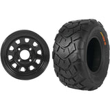 Set of 2 Mounted Wheel and Tire Kit Wheel: 12x7 4+3 4/156 Tire: 25x10-12 4 Ply
