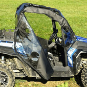 Falcon Ridge Black Canvas Soft Roll-Away Doors With Zipper For CFMOTO ZForce 2014-2022