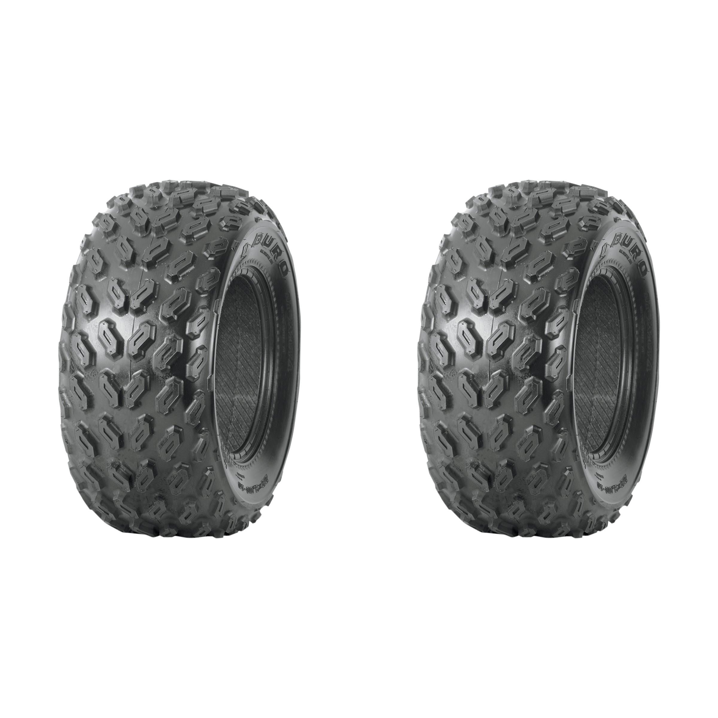 Set of 2 DURO DI-K167A Front Tires 22x9-10 4-ply