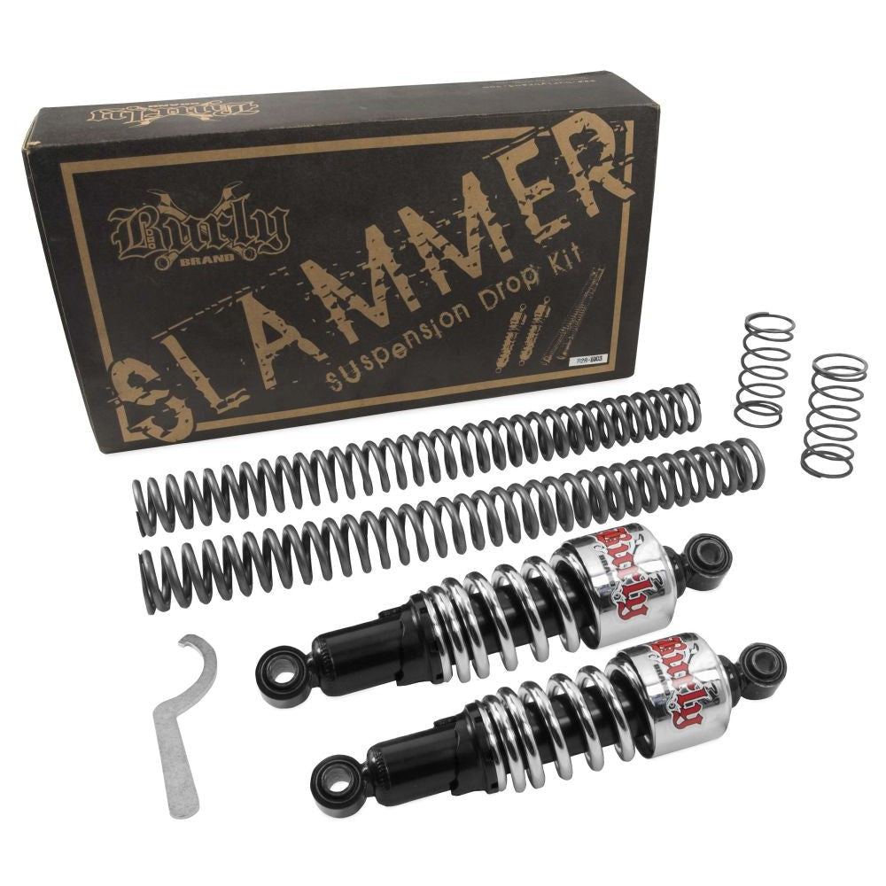 Burly Brand Slammer Suspension Full Kit Chrome - B28-1004