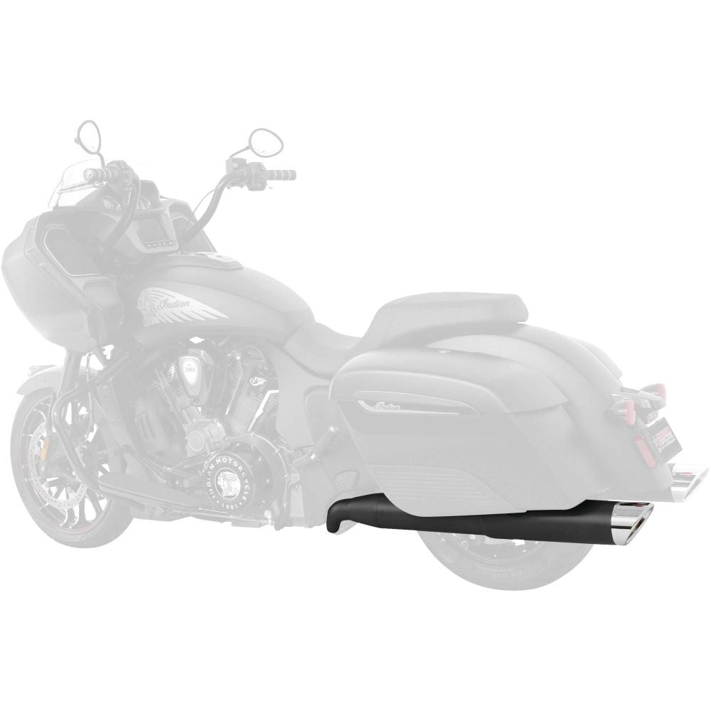 Freedom Performance Ghost Pipe 4.5" Slash Tip Black/Chrome - IN00145