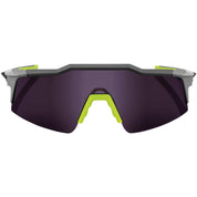 100% Speedcraft SL Sunglasses Soft Tact Midnight Mauve with Purple lens - 61002-053-78