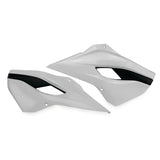 Acerbis White/Black Radiator Shrouds for Husqvarna - 2393410002