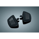 MINI PLACAS KURYAKYN NEGRO BRILLANTE PREMIUM CON ADAPTADORES DE MONTAJE MACHO PARA HARLEY 7578