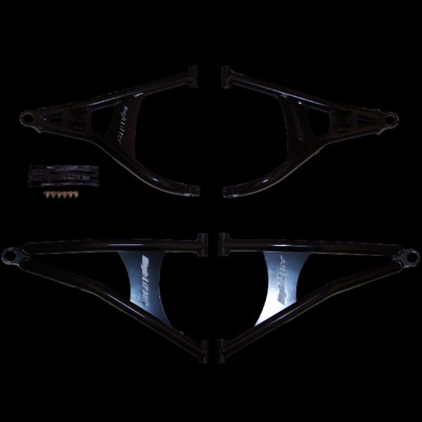 High Lifter Front Forward Upper And Lower Black Control Arms For Polaris Models MCFFA-RZR9-2-B