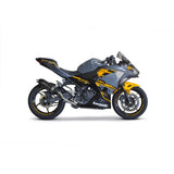 Two Brothers Racing S1R Black Series Carbon Fiber Full Exhaust System For Kawasaki Ninja 400 EX400 2018-2019 005-5060107-S1B
