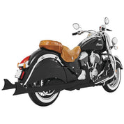 Freedom Performance Shark Tail True Dual Full Exhaust System Black Indian Chief