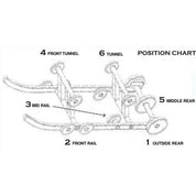 Front & Mid Rail Smoked Idler Wheels Kit for ARCTIC CAT 500 Sno Pro 2010-2011