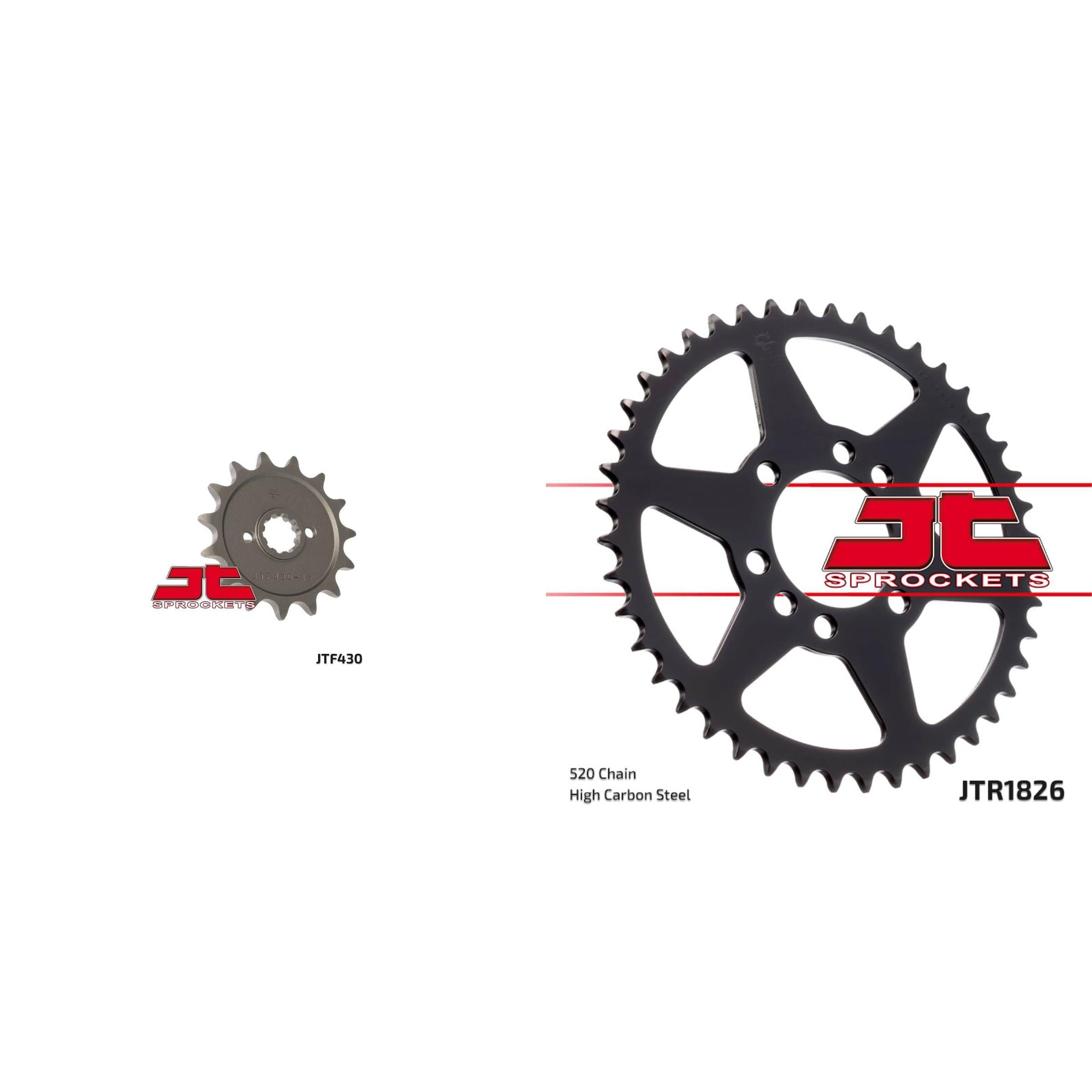 Front & Rear Sprocket Kit for Street SUZUKI GS300L 1982-1985