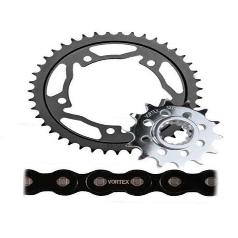 Vortex CK6353 520 Conv Steel Chain & Sprocket Kit Kawasaki ZX6R/RR 05-06 (-1+2)