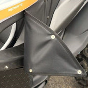 Falcon Ridge Black Canvas Soft Upper Doors For CFMOTO ZForce 2020-2022