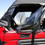 Falcon Ridge Black Canvas Soft Upper Doors With Zipper For Kawasaki Teryx Models