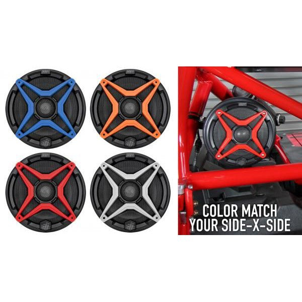 SSV Works Front Kicker 6.5" Speaker Pods With Red Grilles