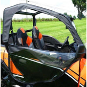 Falcon Ridge Black Canvas Soft Upper Doors With Zipper For Polaris General 2016-2021