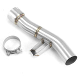 Tubo de escape Lextek de acero inoxidable - LNKPP063SP