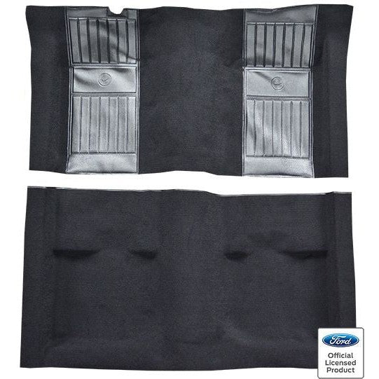 ACC Replacement Carpet Kit For 1971-1973 Ford Mustang Mach I with 2 Black Running Pony Inserts Fastback - CHOOSE COLOR