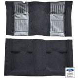 ACC Replacement Carpet Kit For 1971-1973 Ford Mustang Mach I with 2 Black Running Pony Inserts Fastback - CHOOSE COLOR