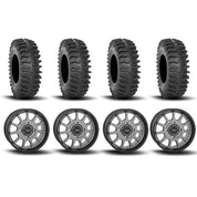 System 3 ST-5 Aluminum Gun Metal Grey 15" Wheels And XT400 Tires [35x10R-15]