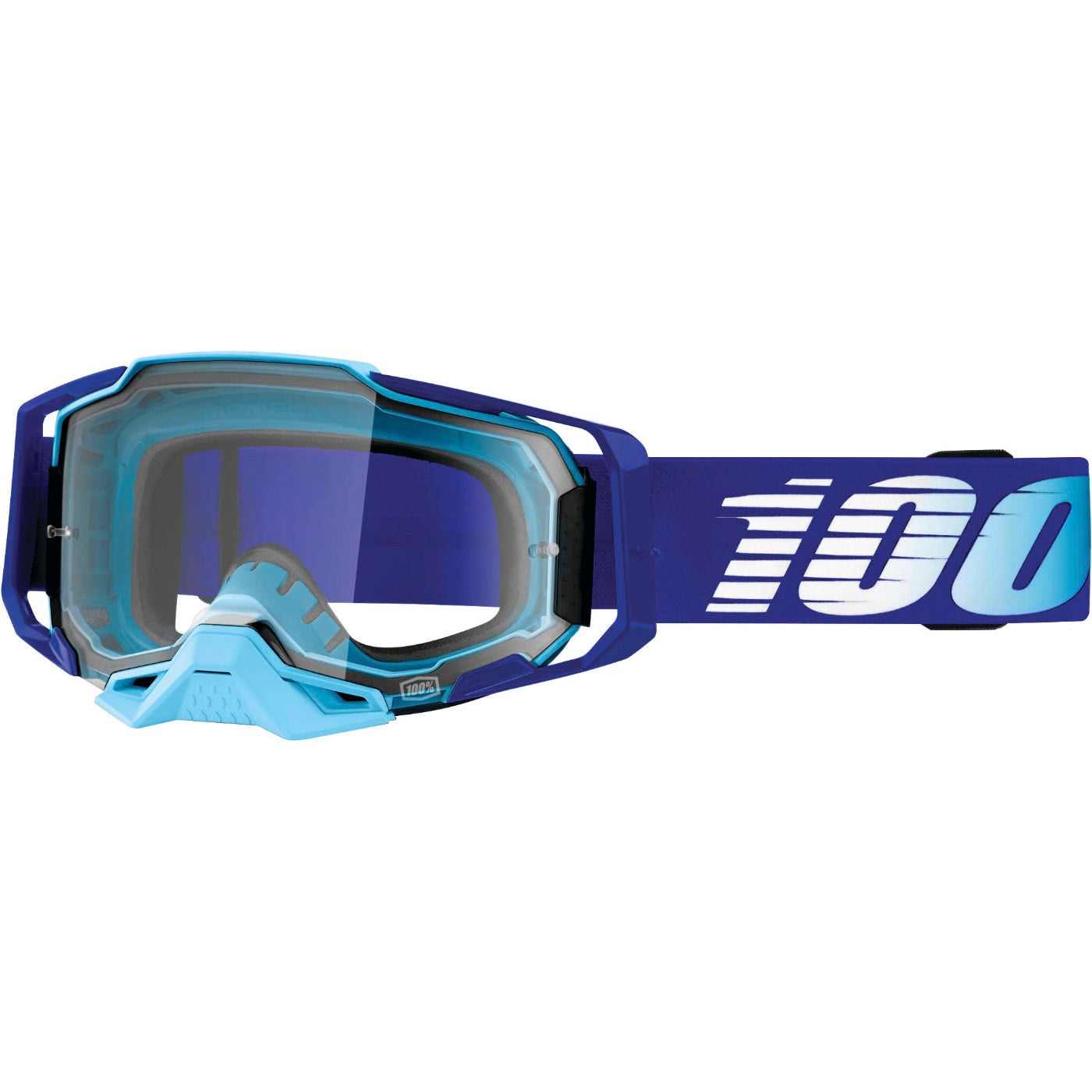 100% Armega Goggles Royal with Clear Lens - 50700-360-02