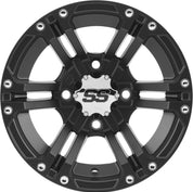 ITP Set of Four SS212 Alloy Wheels Matte Black 12x7 4/110 2+5