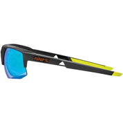 100% Speedcoupe Sunglasses Soft Tact Cool Grey with Green Mirror Lens - 61031-188-45