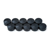 KURYAKYN GLOSS BLACK KOOL KAPS COVERS FOR 1/2 IN HEX HEAD BOLTS SET OF 10 2459