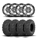 ITP SS212 14" Machined Black Wheels And Mud Lite Tires [28x10-14]