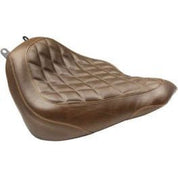 Mustang Wide Tripper Solo Seat Diamond Stitch Brown 83005
