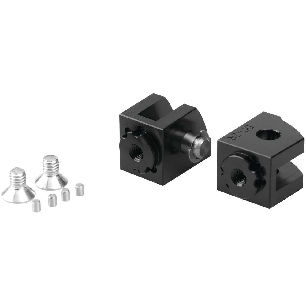 Puig Adjustable Footpeg Adaptors Rider Black - 20248N