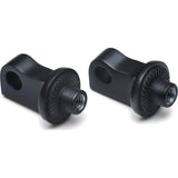 Adaptadores de clavija Kuryakyn estriados en negro satinado