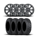 Rines ITP Velocity Inertia de 15" en negro mate y neumáticos Terra Claw [30x10R-15]