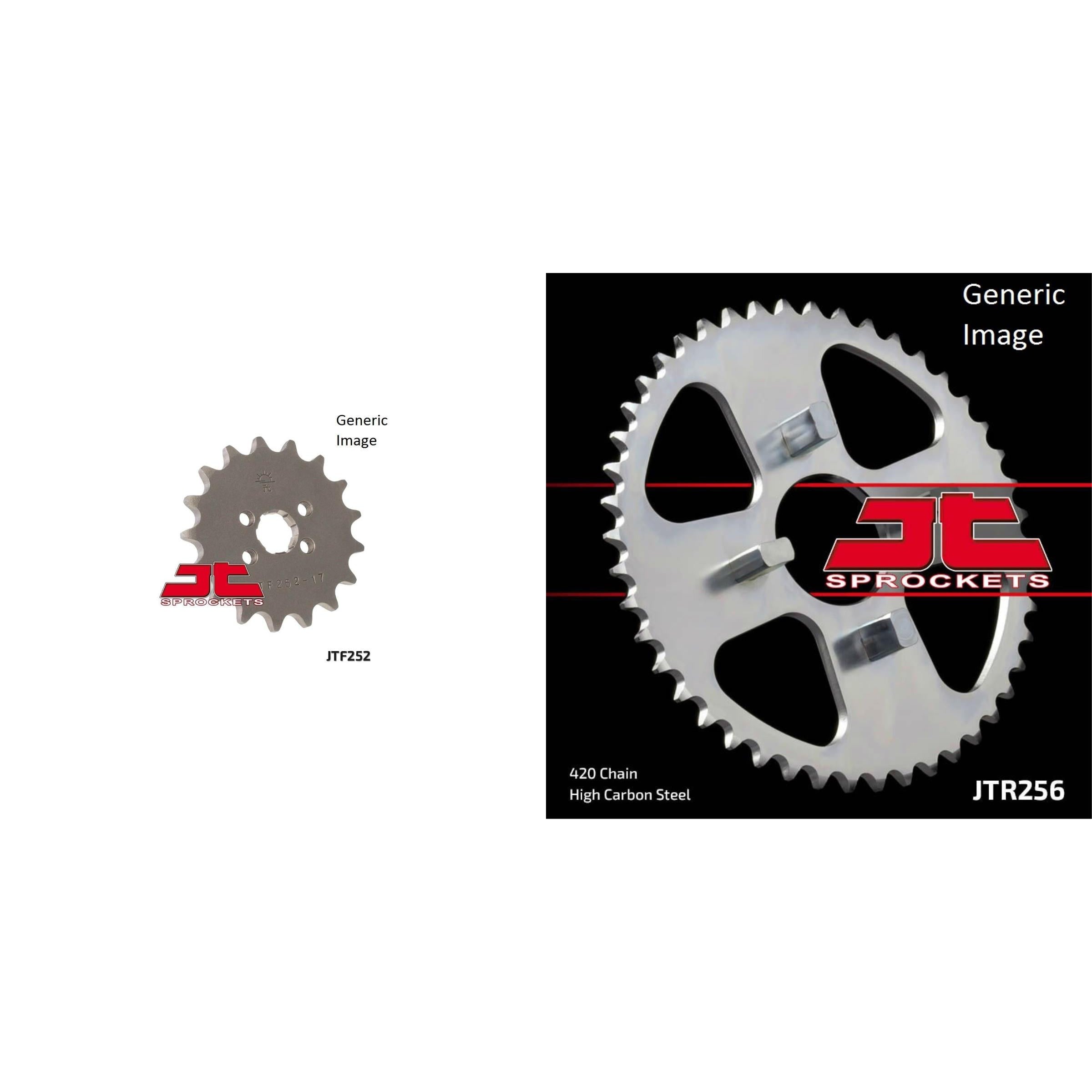 JT SPROCKETS Front and Rear Steel Sprocket Kit for OffRoad HONDA XR75 1973-1978