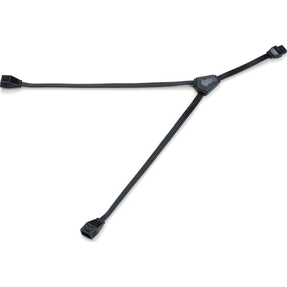 Kuryakyn Prism Lighting Cords and Connectors Y-Connects, Long Black