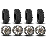 System 3 SB-4 Beadlock Bronze 15" Wheels And XTR370 Tires [35x10-15]