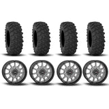 System 3 ST-5 Aluminum Gun Metal Grey 15" Wheels And XTR370 Tires [32x10-15]