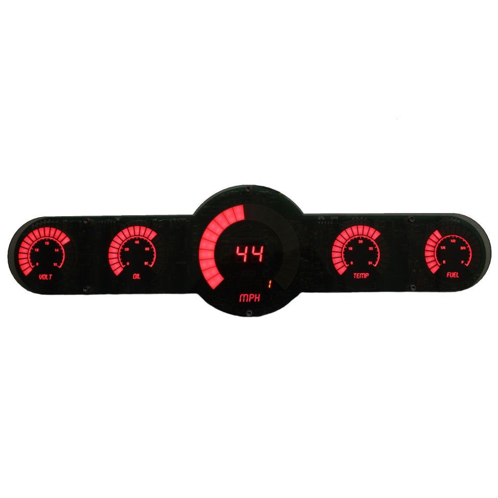 Intellitronix 5.5 Gauge Analog Bargraph Panel BG10001 - Red