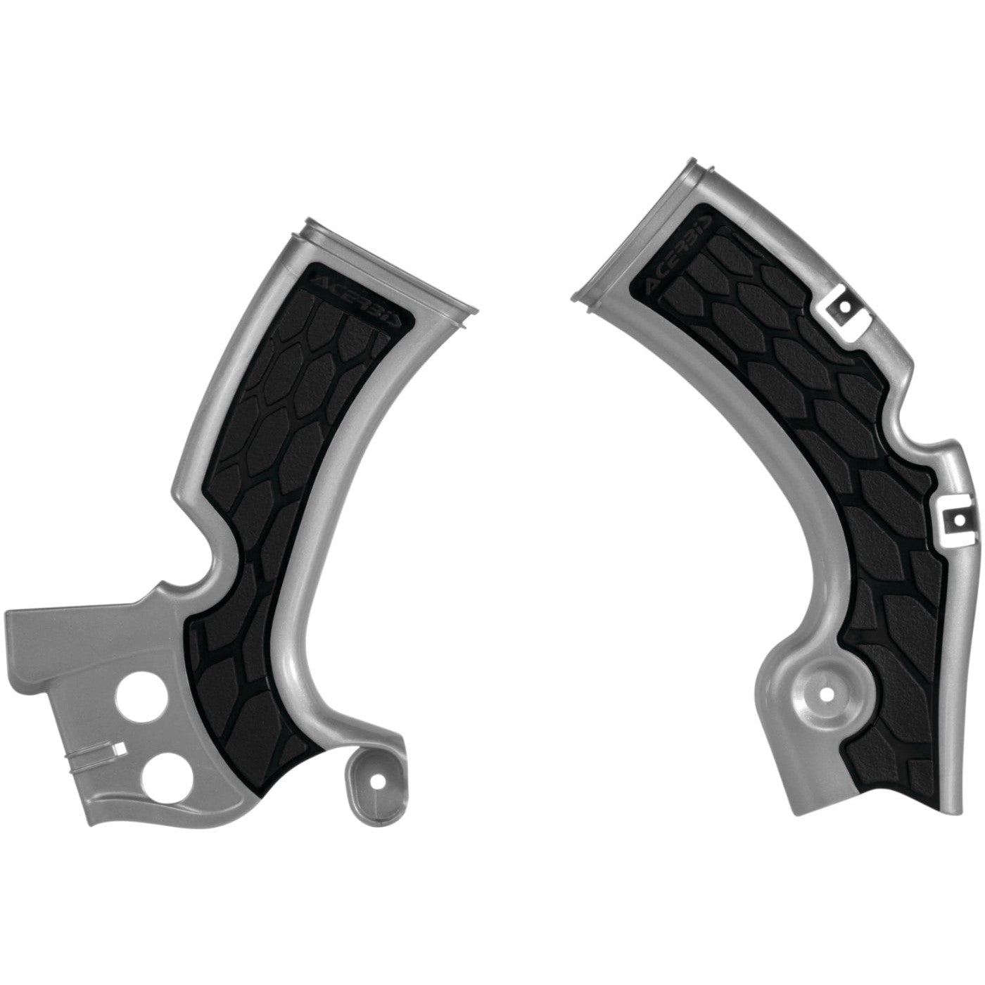 Acerbis Silver/Black X-Grip Frame Guard - 2374271015