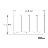 Moto Tassinari 3P794A VForce3R Replacement Reed Petals for VForce3R Reed Valve