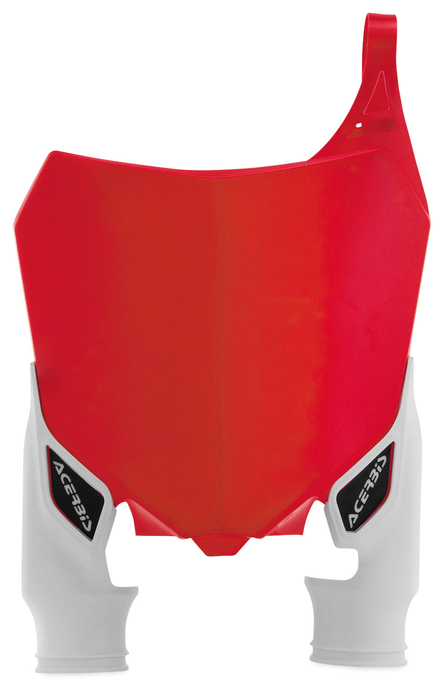 Acerbis Red/White Raptor Front Number Plate for Honda - 2527411005