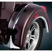 Kuryakyn Rear Chrome Fender Accents Front Lip Edge Trim Harley Trike Tri-Glide