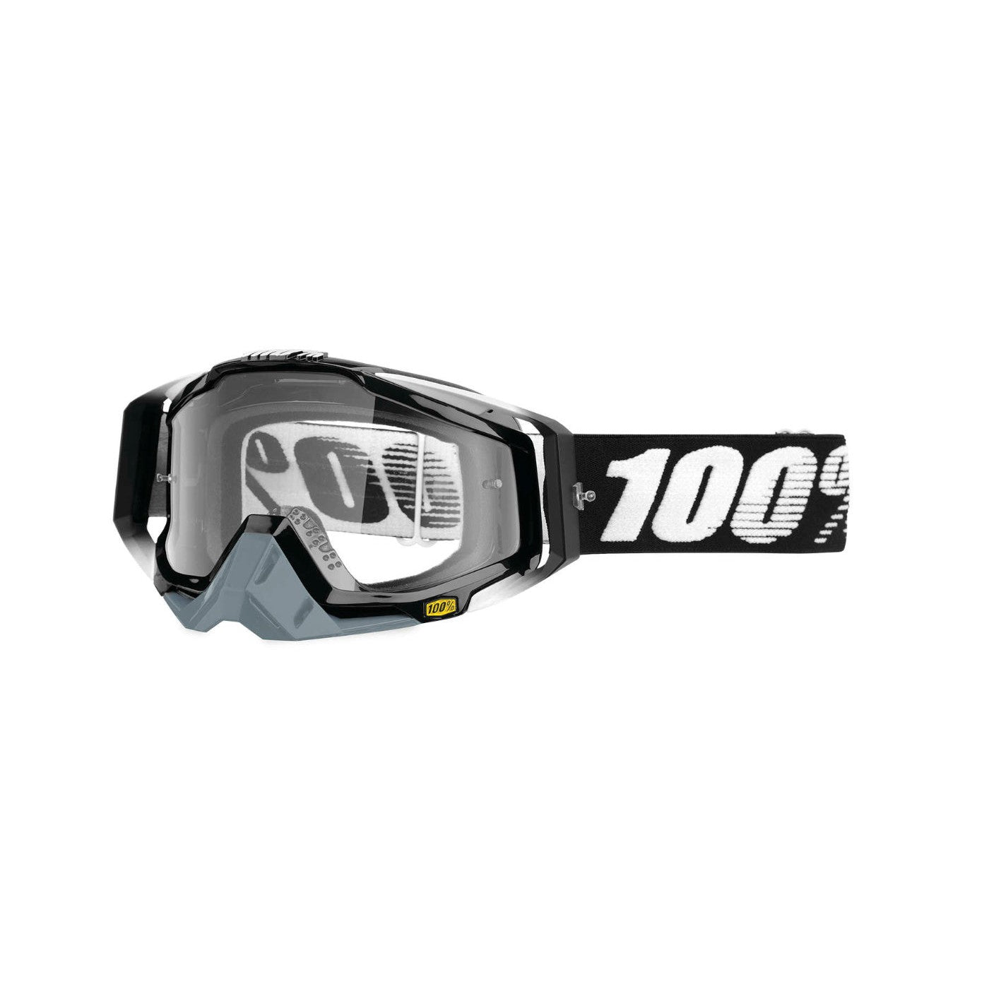100% Gen1 Racecraft Goggles Abyss Black with Clear Lens - 50100-001-02