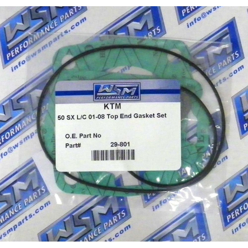 WSM Top End Gasket Kit For KTM 50 SX / Pro Jr / Sr 01-08 29-801
